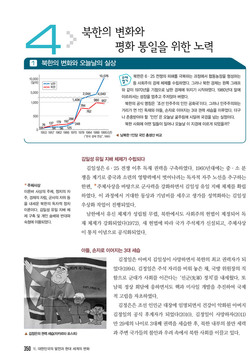 미래앤  교과서, "북한의 변화와 평화통일을 위한 노력"